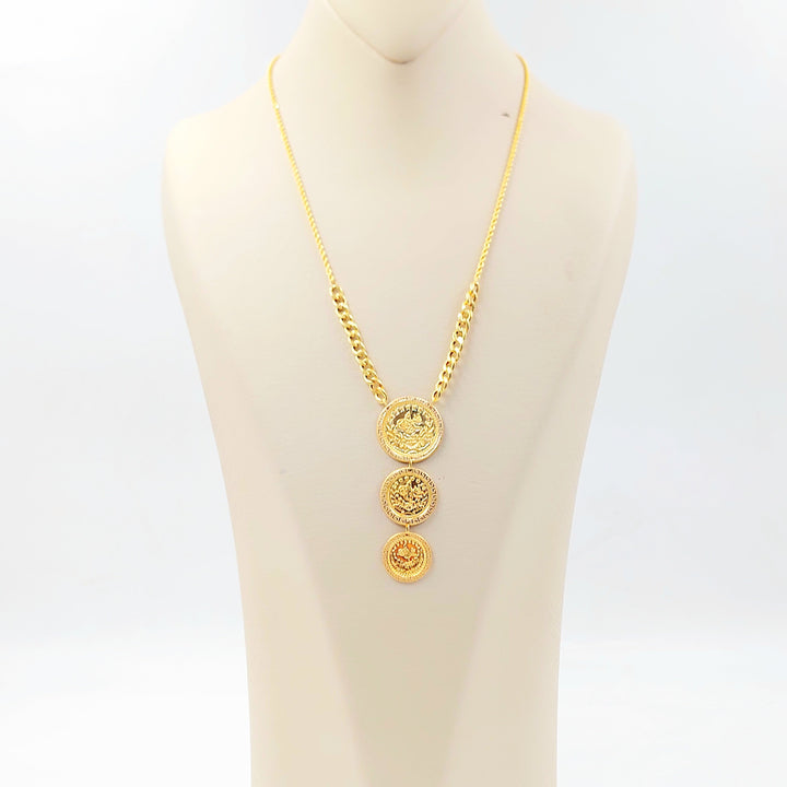 Print Rashadi Necklace Made of 21K Gold by Saeed Jewelry 