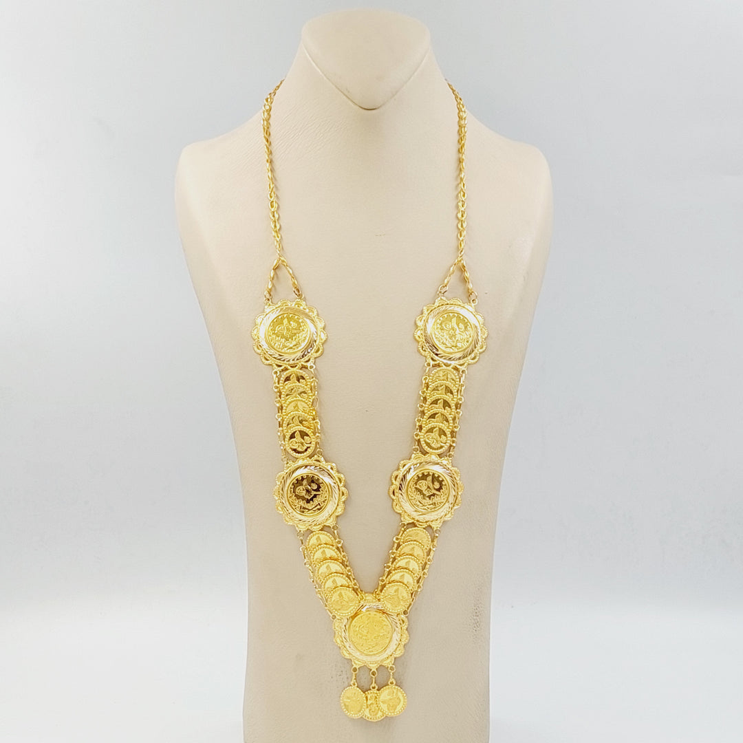 21K عقد رشادي قشرة-مجوهرات الشيخ سعيد-Saeed Jewelry 