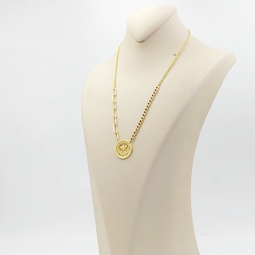 21K عقد رشادي قشرة-مجوهرات الشيخ سعيد-Saeed Jewelry 