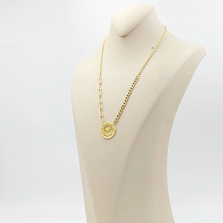 21K عقد رشادي قشرة-مجوهرات الشيخ سعيد-Saeed Jewelry 