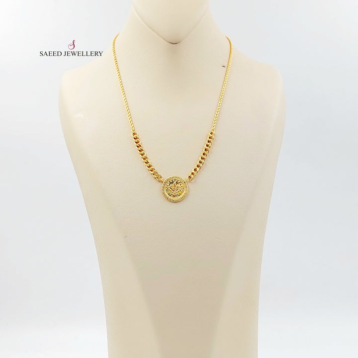 Print Rashadi Necklace Made of 21K Gold by Saeed Jewelry 