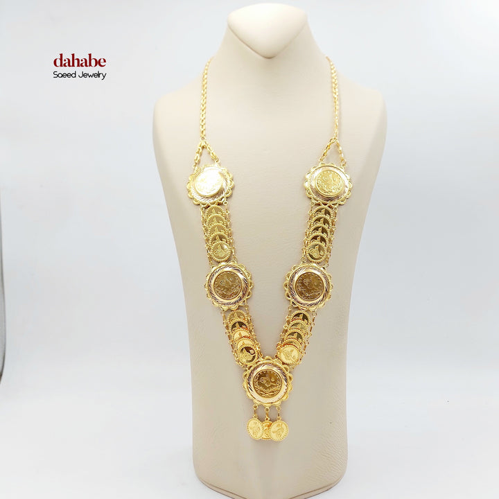 21K عقد رشادي قشرة-مجوهرات الشيخ سعيد-Saeed Jewelry 