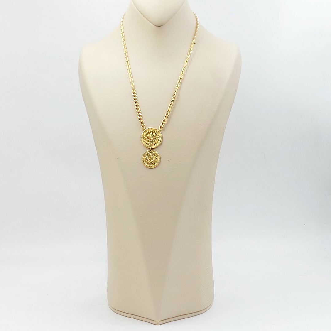 21K عقد رشادي قشرة-مجوهرات الشيخ سعيد-Saeed Jewelry 