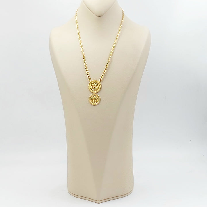 21K عقد رشادي قشرة-مجوهرات الشيخ سعيد-Saeed Jewelry 