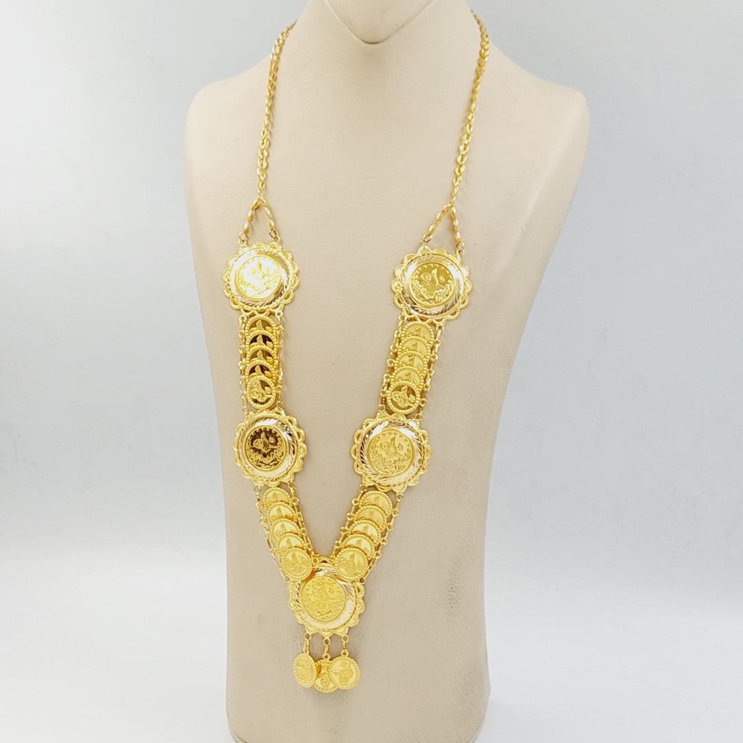 21K عقد رشادي قشرة-مجوهرات الشيخ سعيد-Saeed Jewelry 