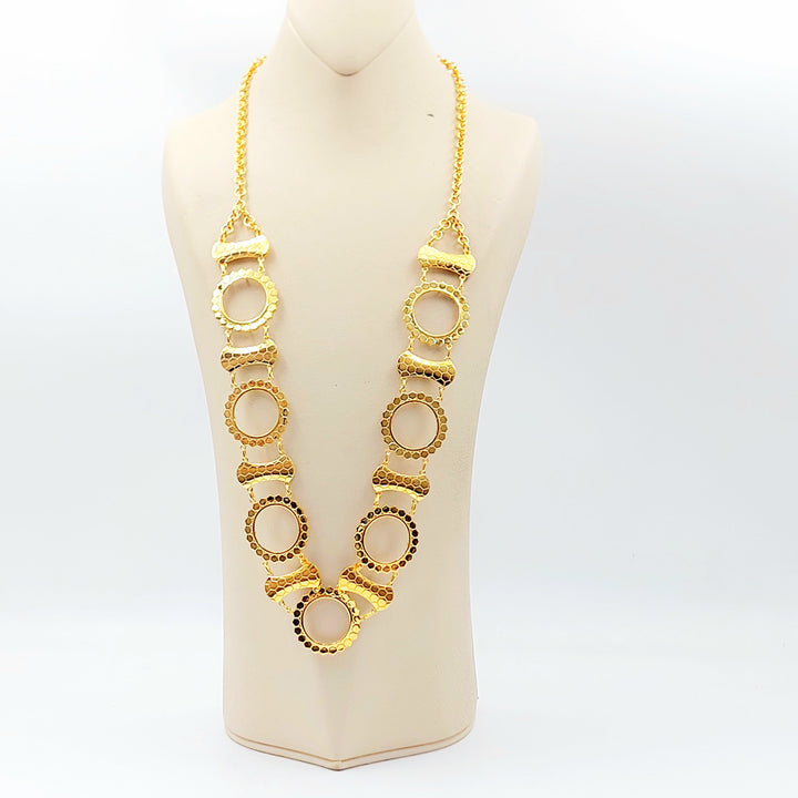 21K عقد برواز ليرات رشادي-مجوهرات الشيخ سعيد-Saeed Jewelry 