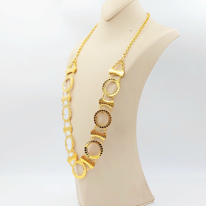 21K عقد برواز ليرات رشادي-مجوهرات الشيخ سعيد-Saeed Jewelry 