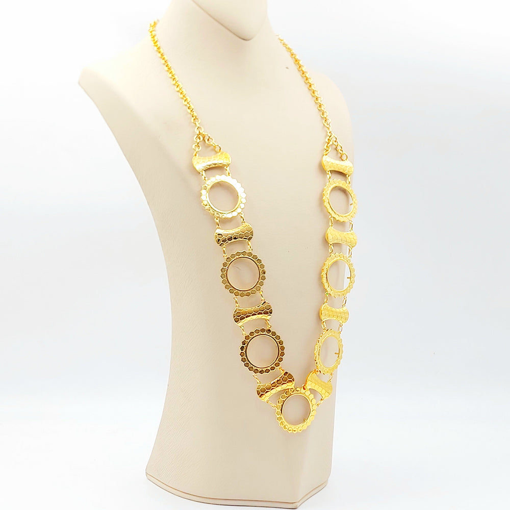 21K عقد برواز ليرات رشادي-مجوهرات الشيخ سعيد-Saeed Jewelry 