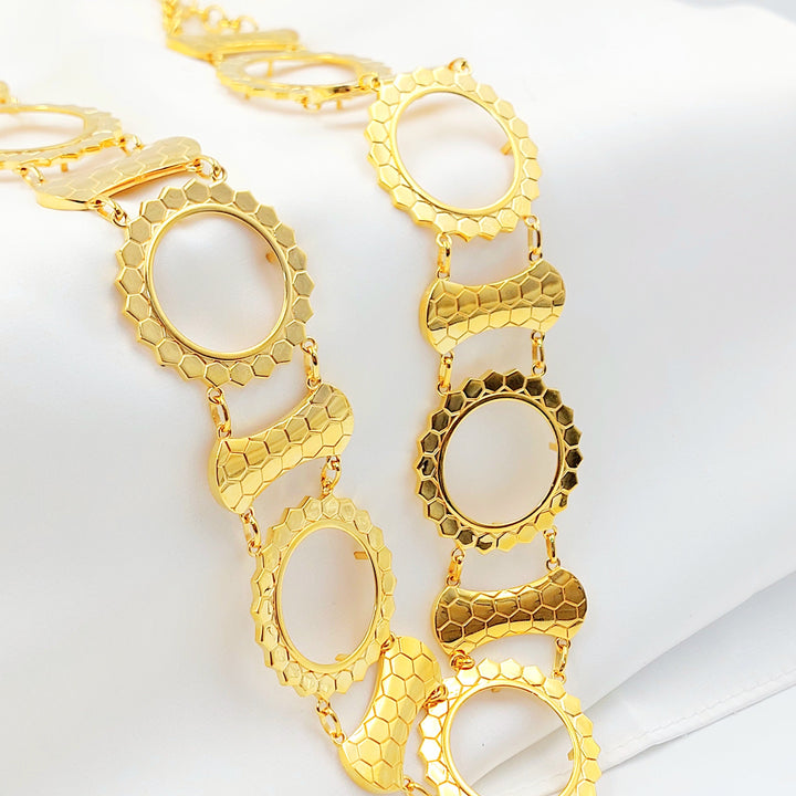 21K عقد برواز ليرات رشادي-مجوهرات الشيخ سعيد-Saeed Jewelry 