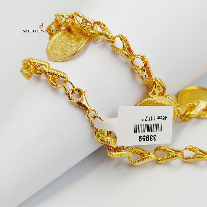 21K عقد قشرة رشادي-مجوهرات الشيخ سعيد-Saeed Jewelry 