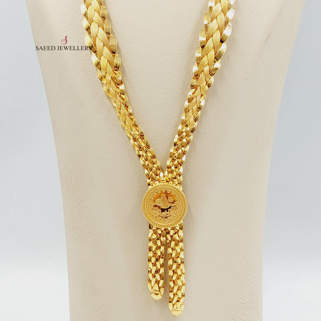 21K Gold Rashadi Taft Necklace by Saeed Jewelry - Image 6