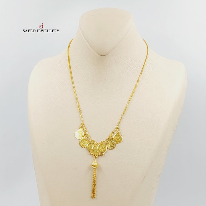 21K Gold Rashadi Balls Necklace by Saeed Jewelry - Image 4