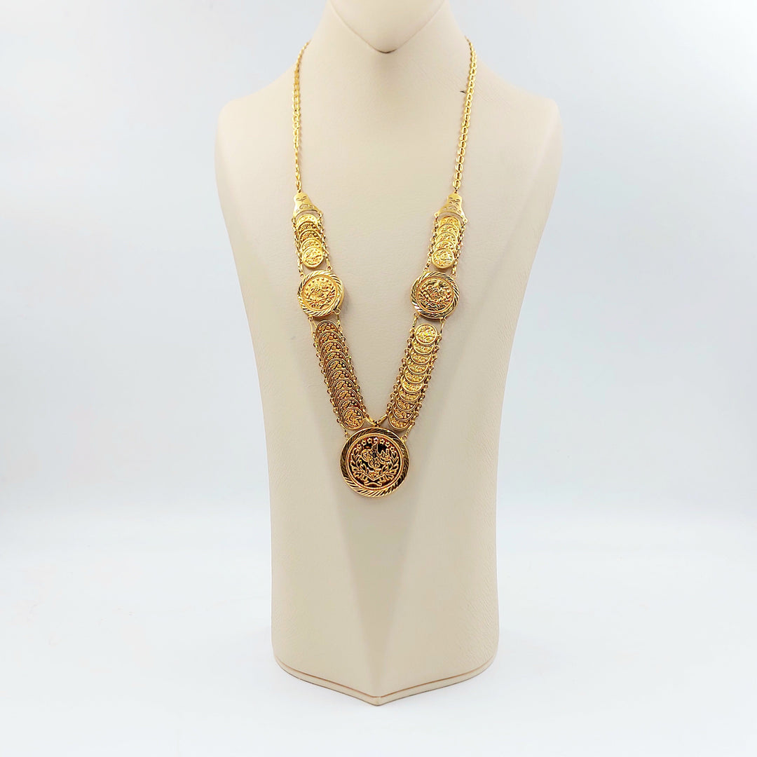 Rashadi Necklace Made of 21K Gold by Saeed Jewelry 