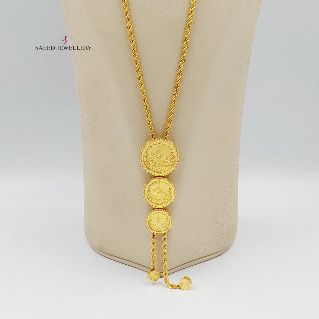 21K عقد مسبحة رشادي-مجوهرات الشيخ سعيد-Saeed Jewelry 