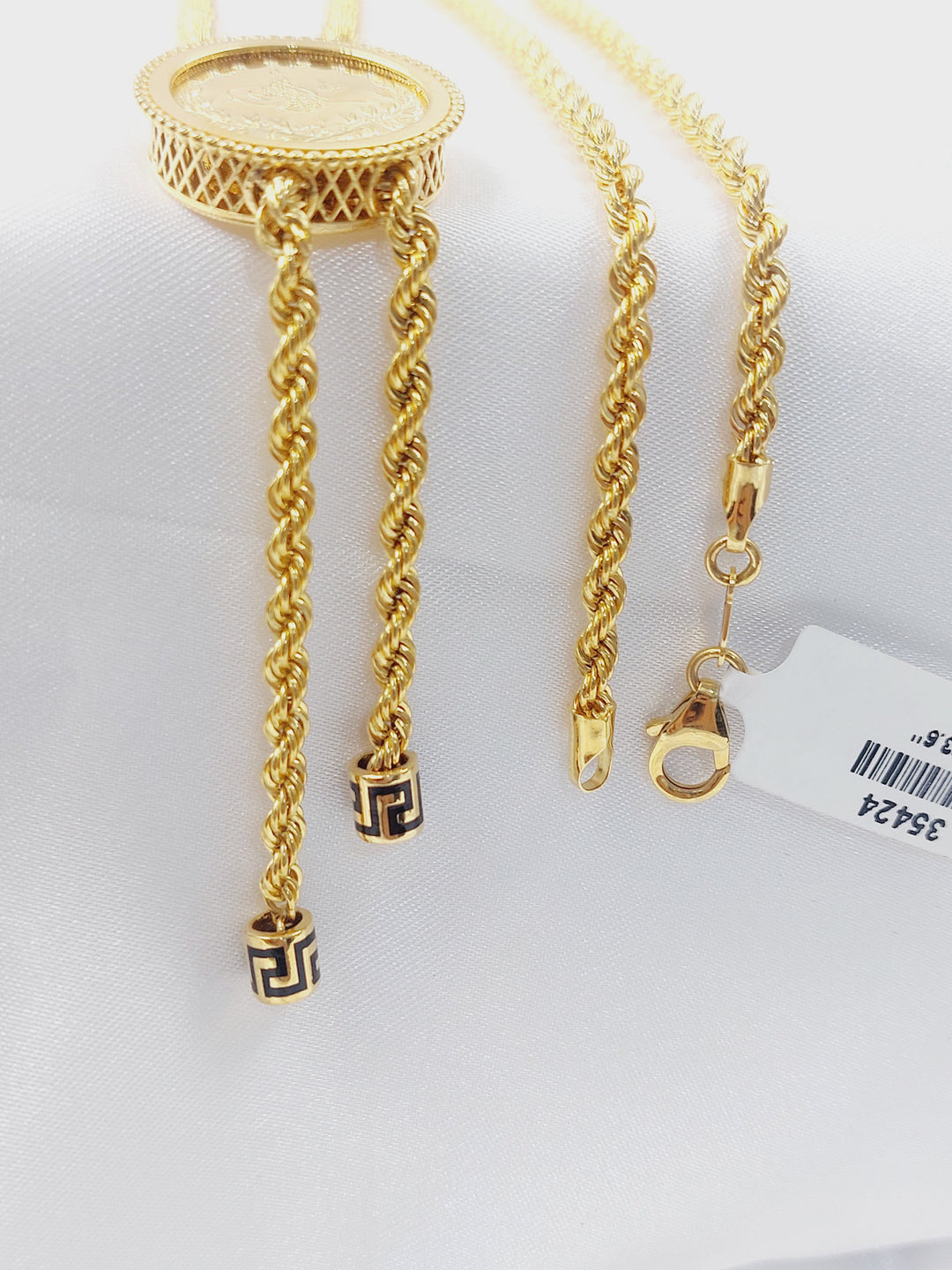 Rashadi Balls Necklace Made of 21K Gold by Saeed Jewelry 