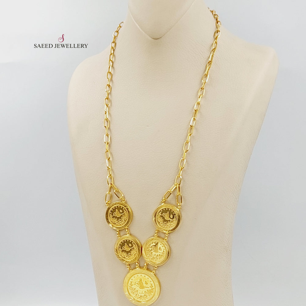 Rashadi Necklace Made of 21K Gold by Saeed Jewelry 