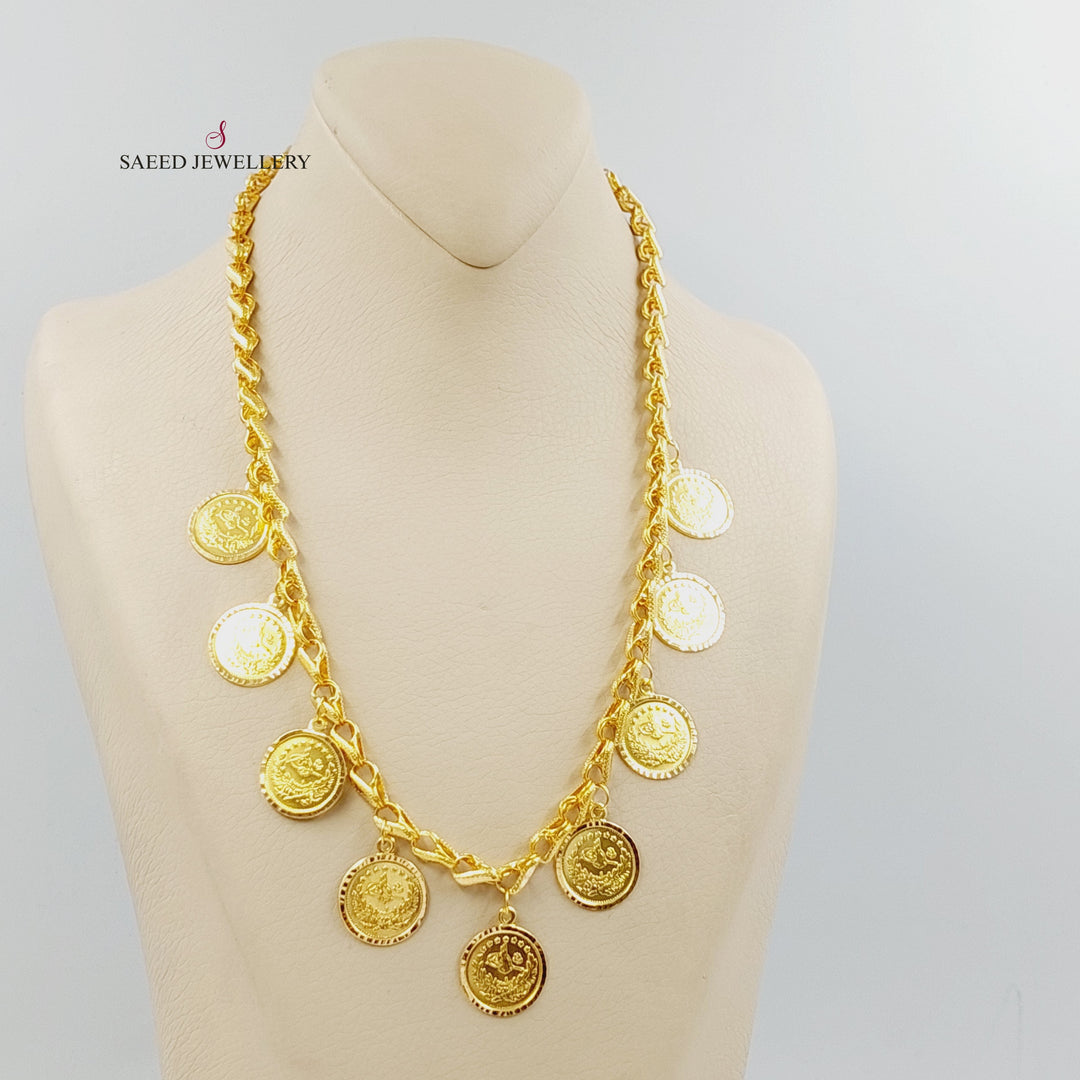 21K عقد قشرة رشادي-مجوهرات الشيخ سعيد-Saeed Jewelry 