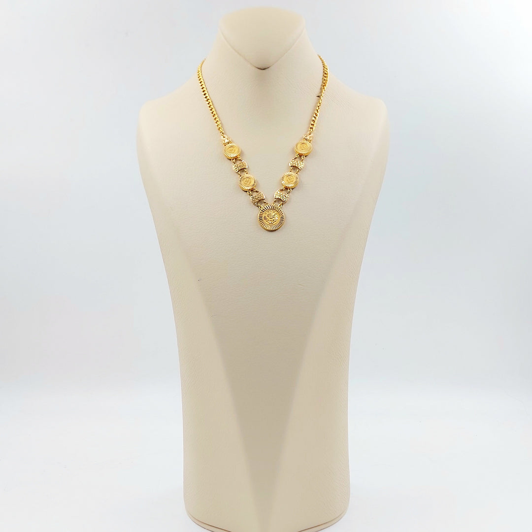 Rashadi Necklace Made of 21K Gold by Saeed Jewelry 
