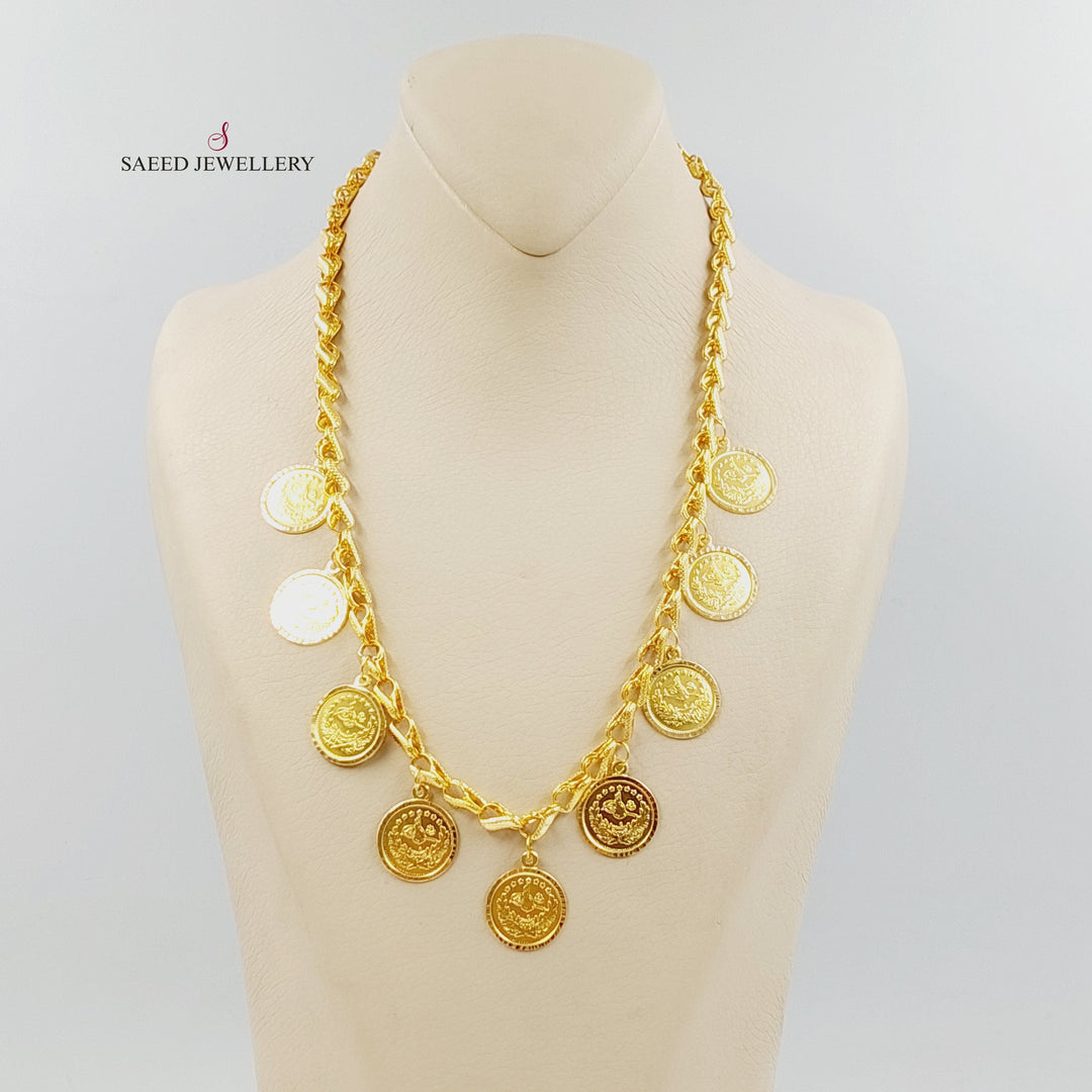 21K عقد قشرة رشادي-مجوهرات الشيخ سعيد-Saeed Jewelry 