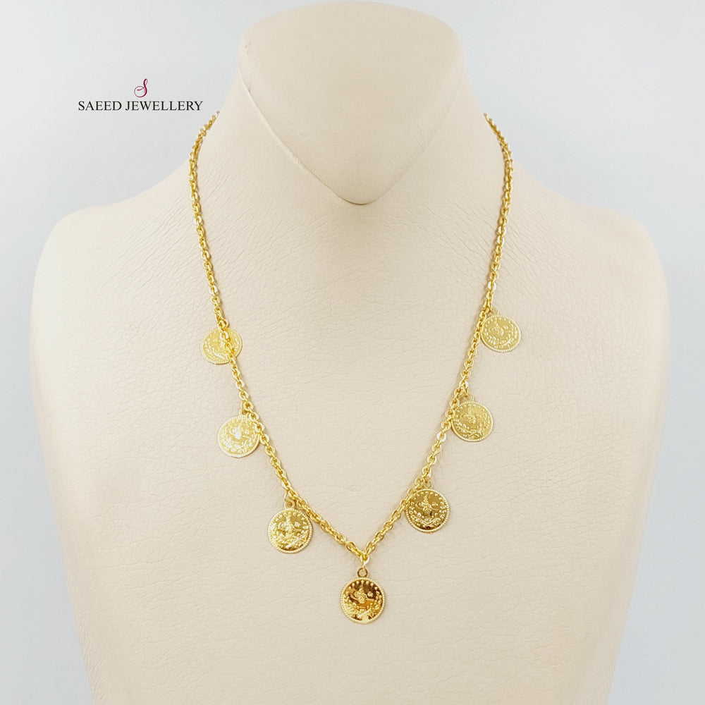 Rashadi Dandash Necklace Made of 21K Gold by Saeed Jewelry 