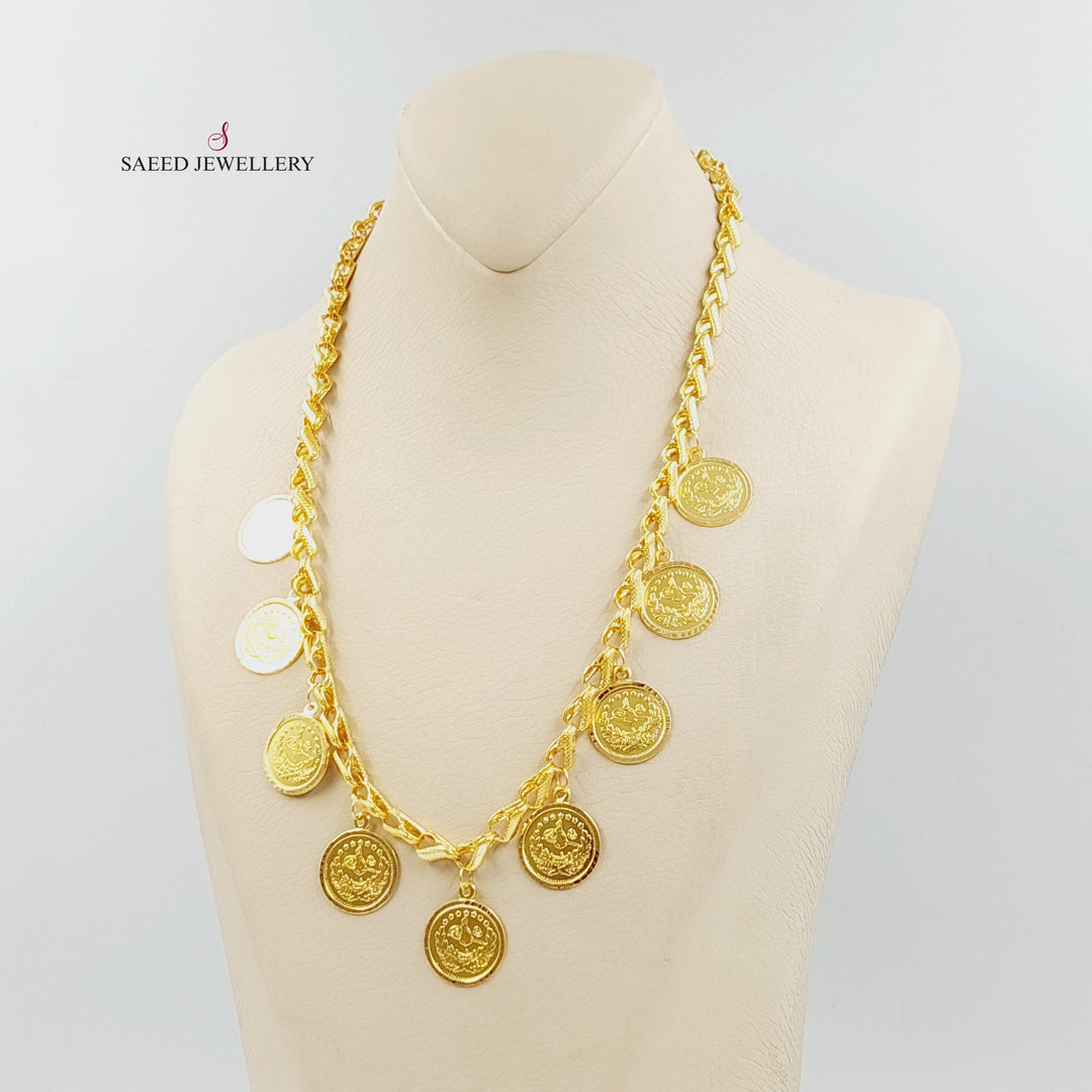 21K عقد قشرة رشادي-مجوهرات الشيخ سعيد-Saeed Jewelry 