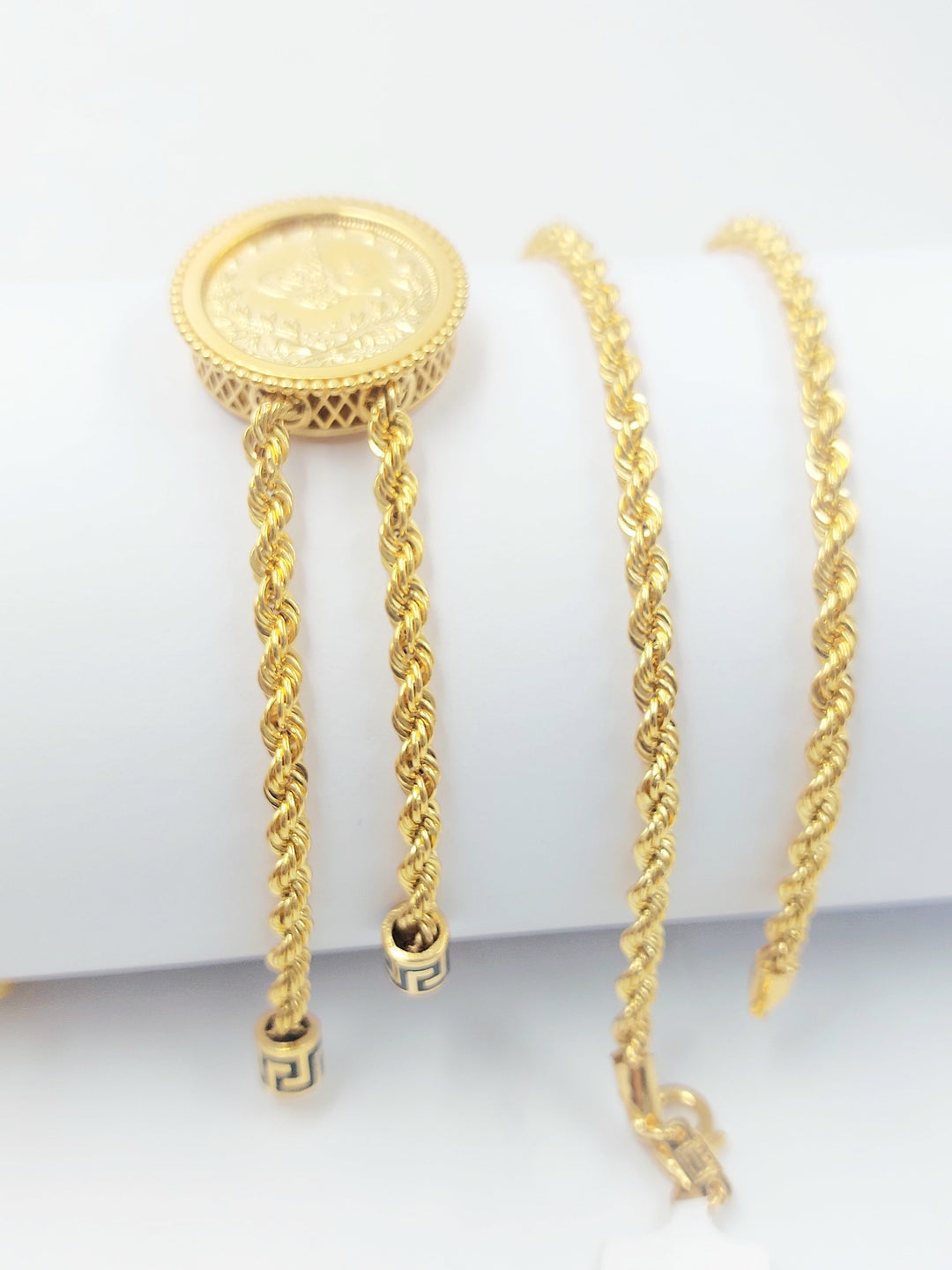 Rashadi Balls Necklace Made of 21K Gold by Saeed Jewelry 