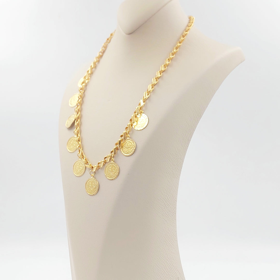 21K عقد دنانديش رشادي-مجوهرات الشيخ سعيد-Saeed Jewelry 