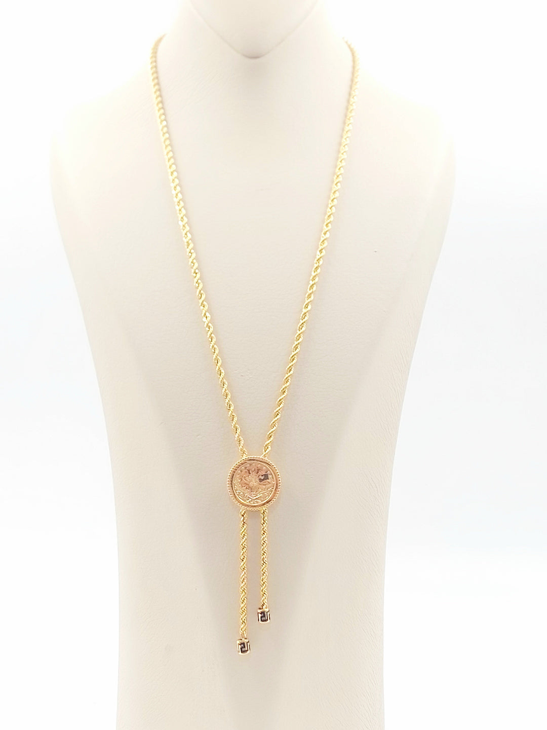 Rashadi Balls Necklace Made of 21K Gold by Saeed Jewelry 