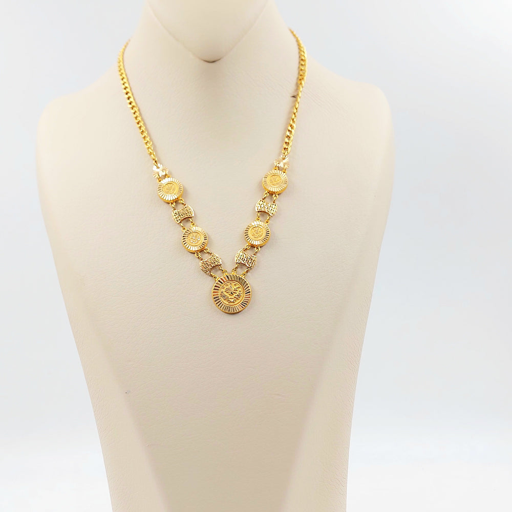 Rashadi Necklace Made of 21K Gold by Saeed Jewelry 