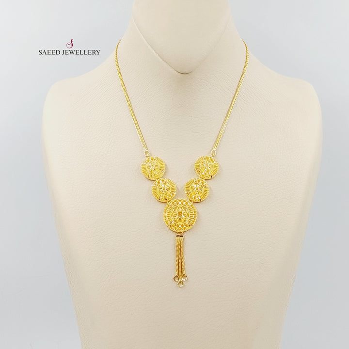 21K Gold Emirati Necklace by Saeed Jewelry - Image 3