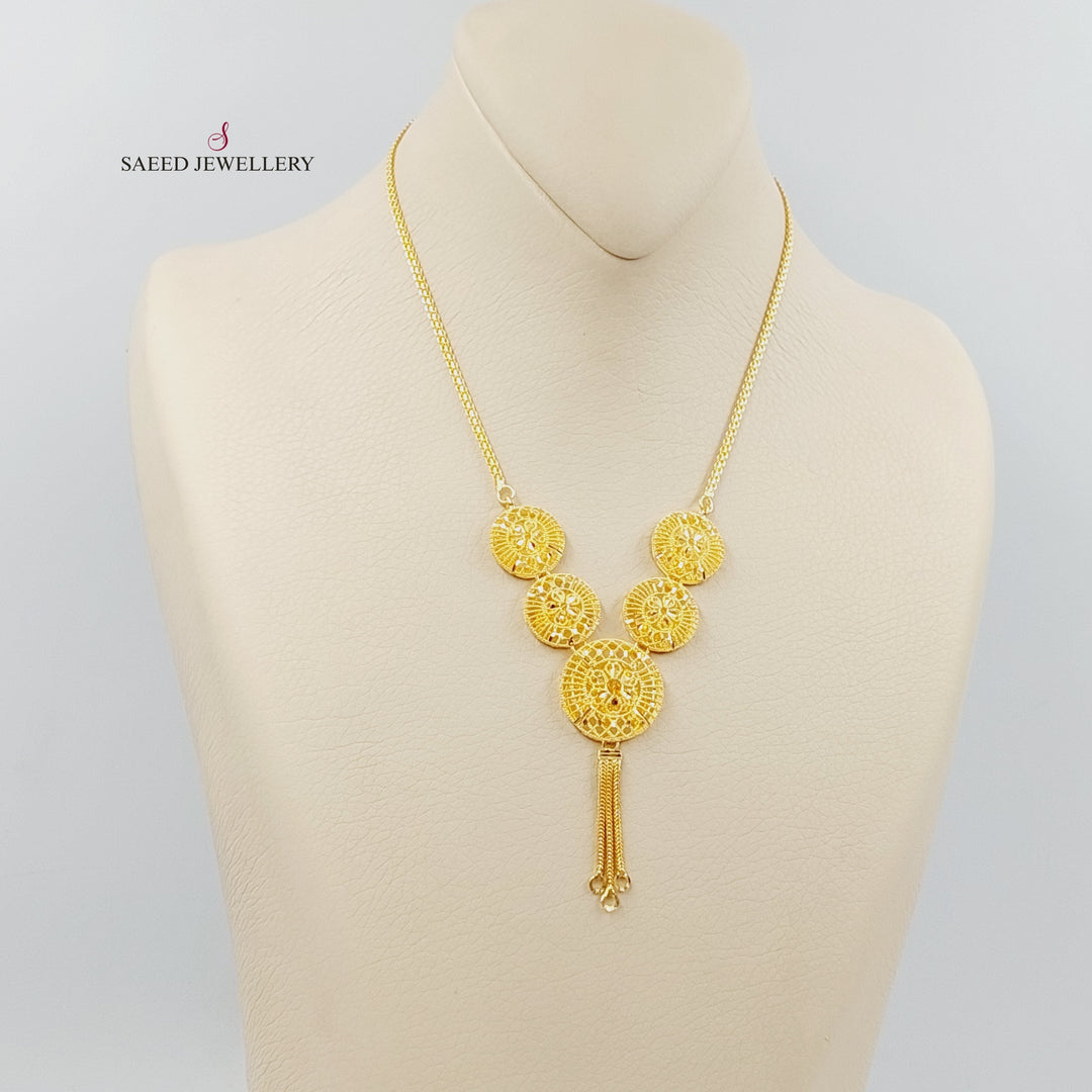 21K Gold Emirati Necklace by Saeed Jewelry - Image 4