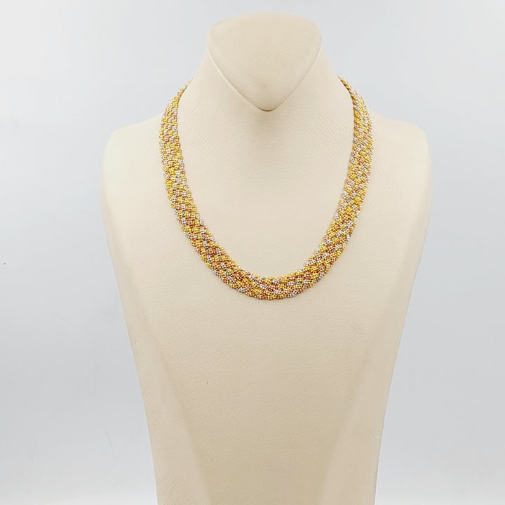 21K Gold Fancy Necklace by Saeed Jewelry - Image 3