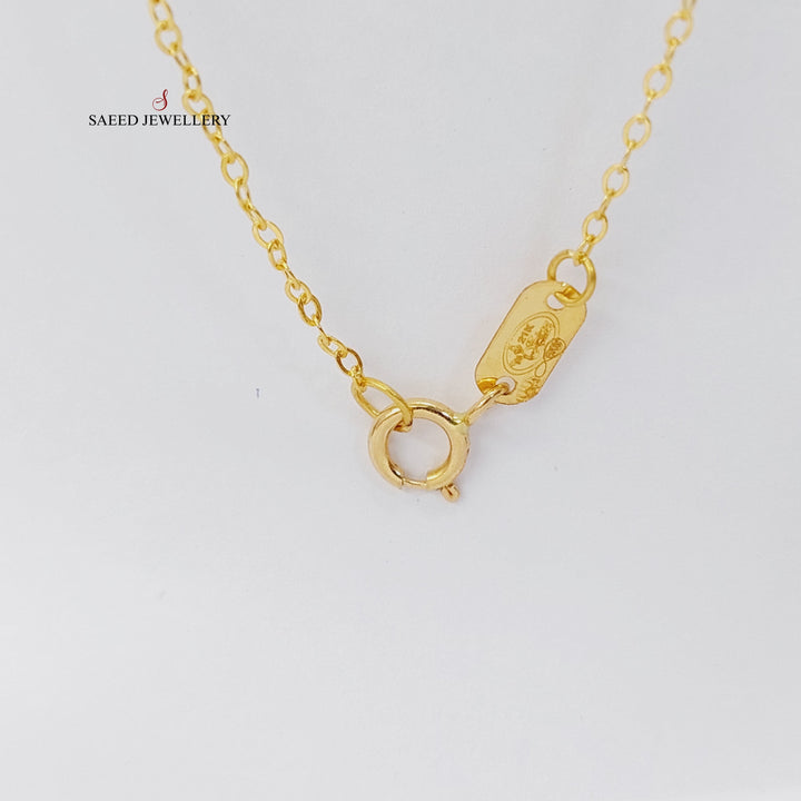 21K Gold Ounce Dandash Necklace by Saeed Jewelry - Image 5