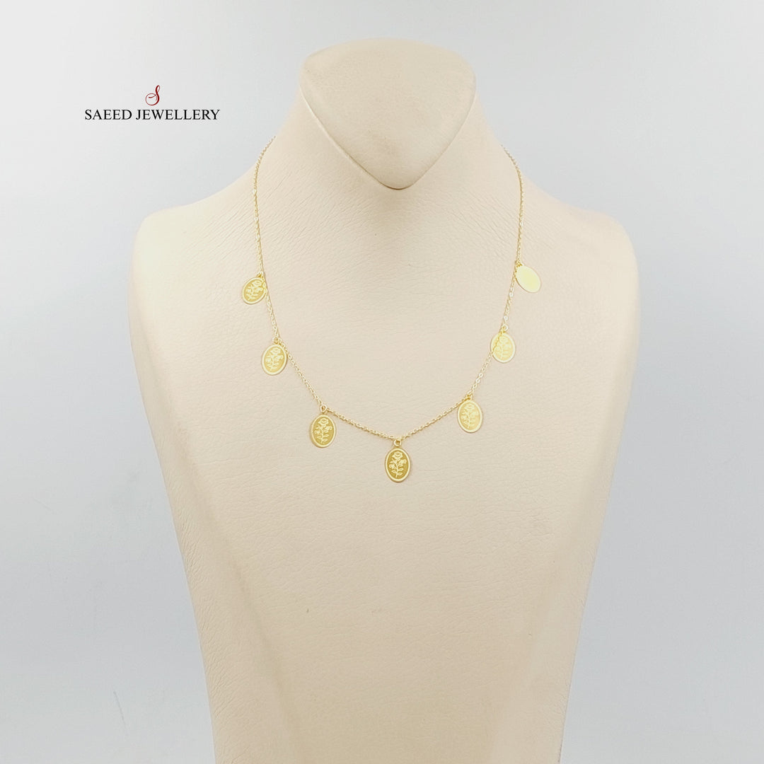 21K Gold Ounce Dandash Necklace by Saeed Jewelry - Image 5