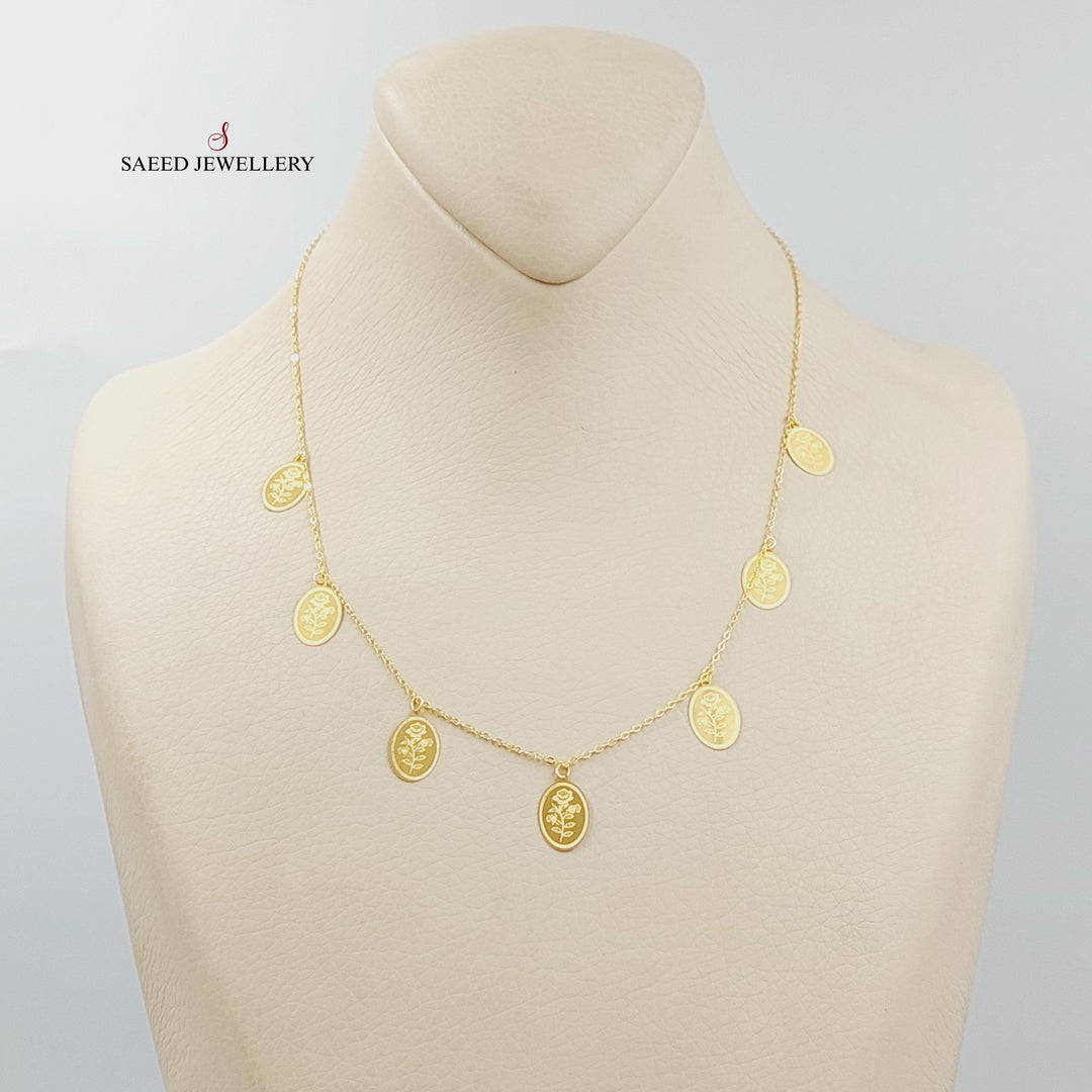 21K عقد دنانديش اونصه-مجوهرات الشيخ سعيد-Saeed Jewelry 