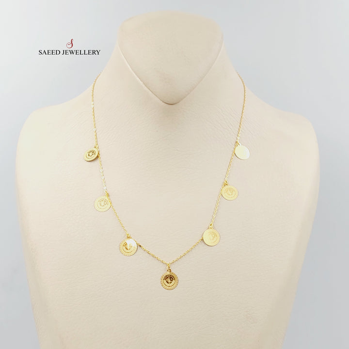 21K Gold Rashadi Dandash Necklace by Saeed Jewelry - Image 5