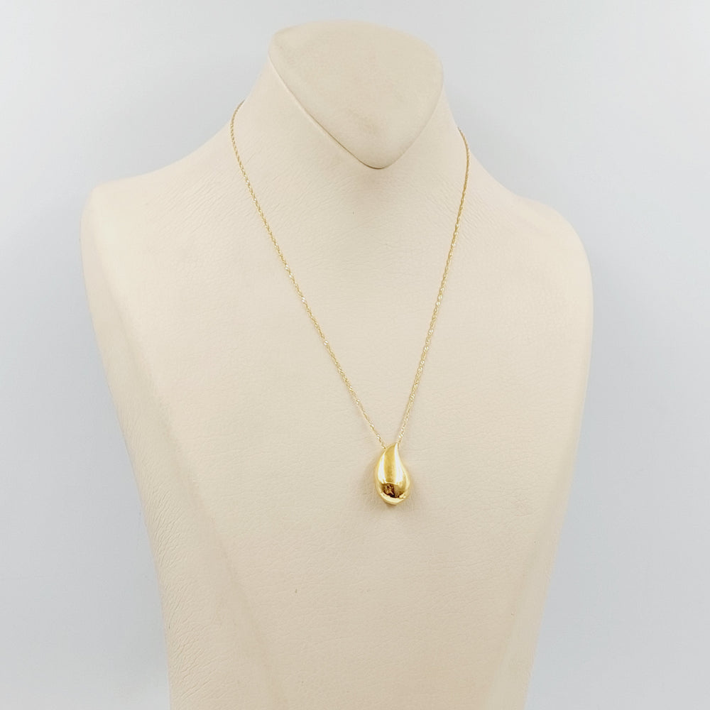 21K Gold Tears Necklace by Saeed Jewelry - Image 2