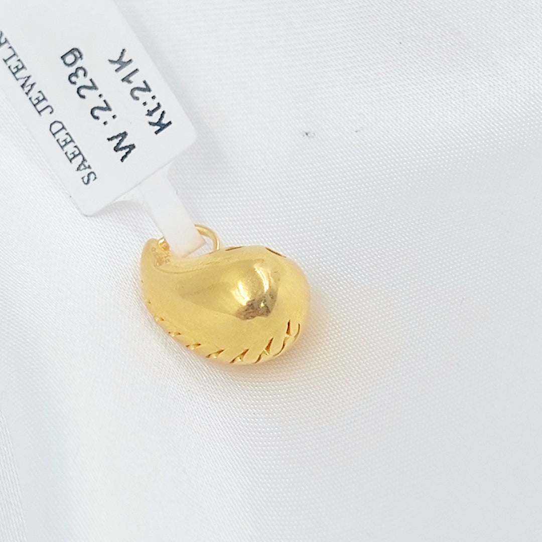 21K تعليقة لوزة-مجوهرات الشيخ سعيد-Saeed Jewelry 