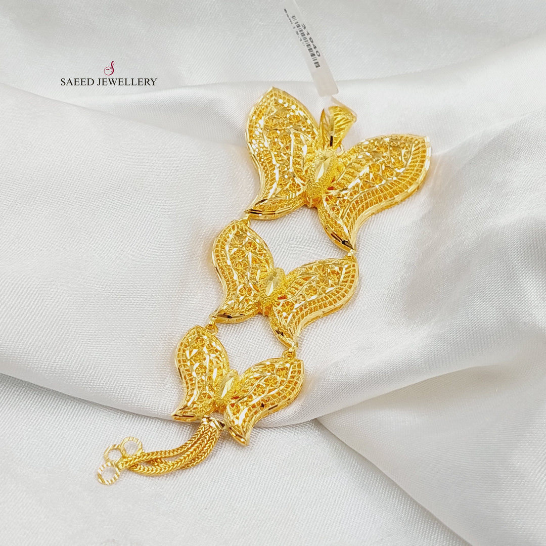 21K Gold Bahraini Butterfly Pendant by Saeed Jewelry - Image 4