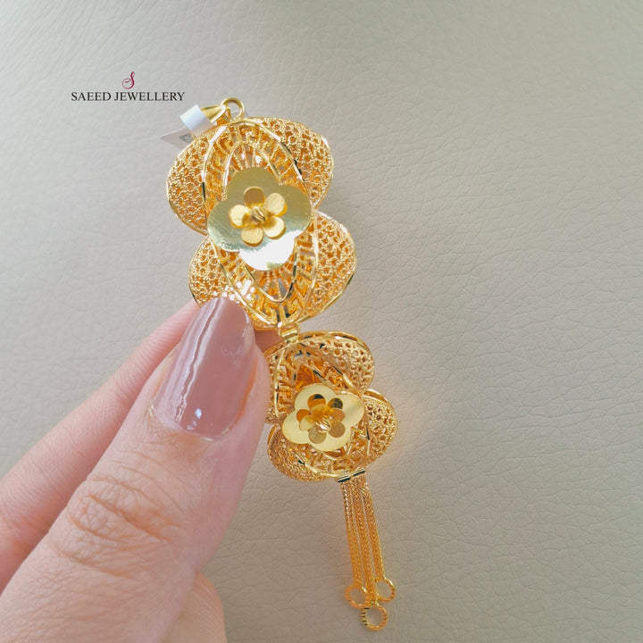 Bahraini Pendant Made of 21K Gold by Saeed Jewelry 