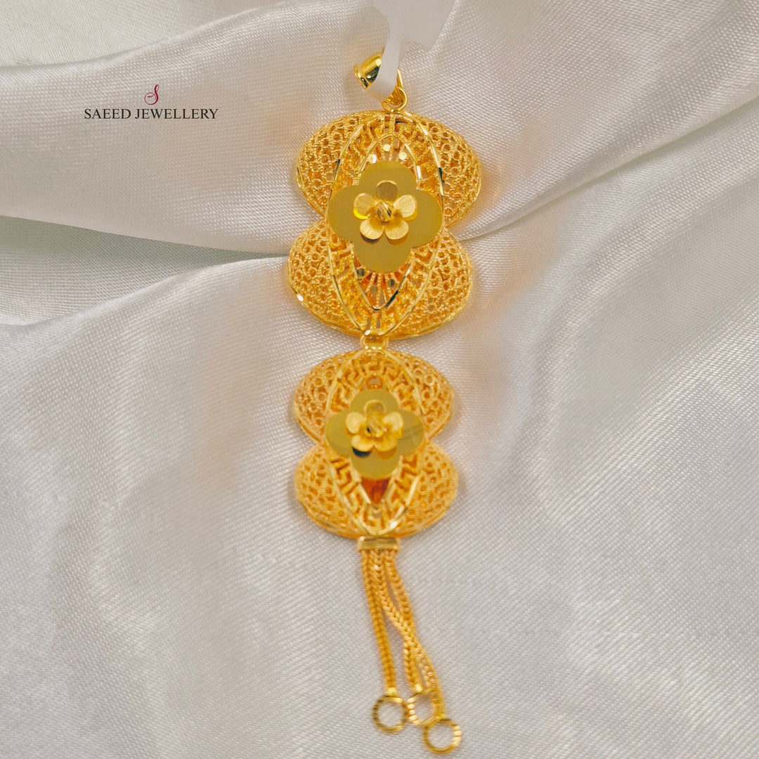 Bahraini Pendant Made of 21K Gold by Saeed Jewelry 