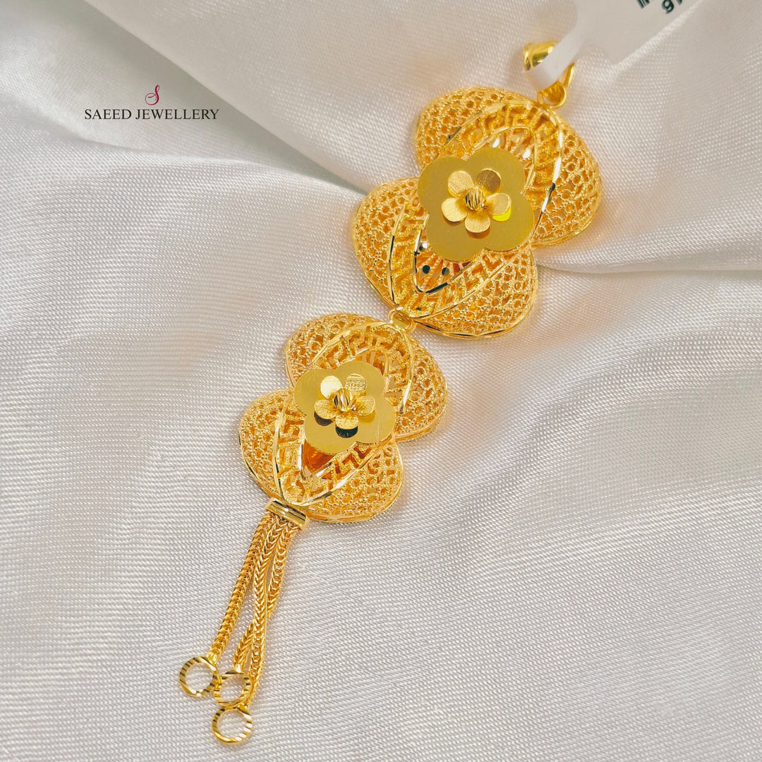 Bahraini Pendant Made of 21K Gold by Saeed Jewelry 