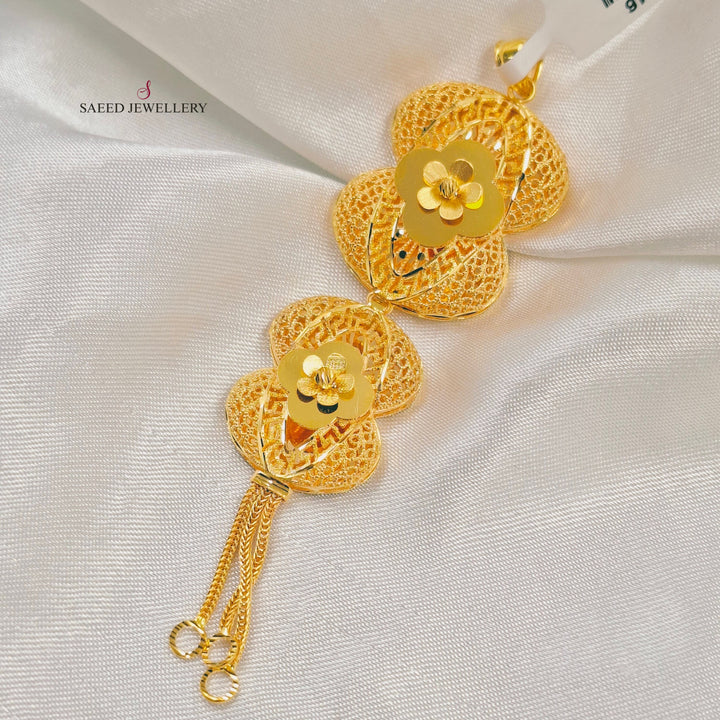 Bahraini Pendant Made of 21K Gold by Saeed Jewelry 