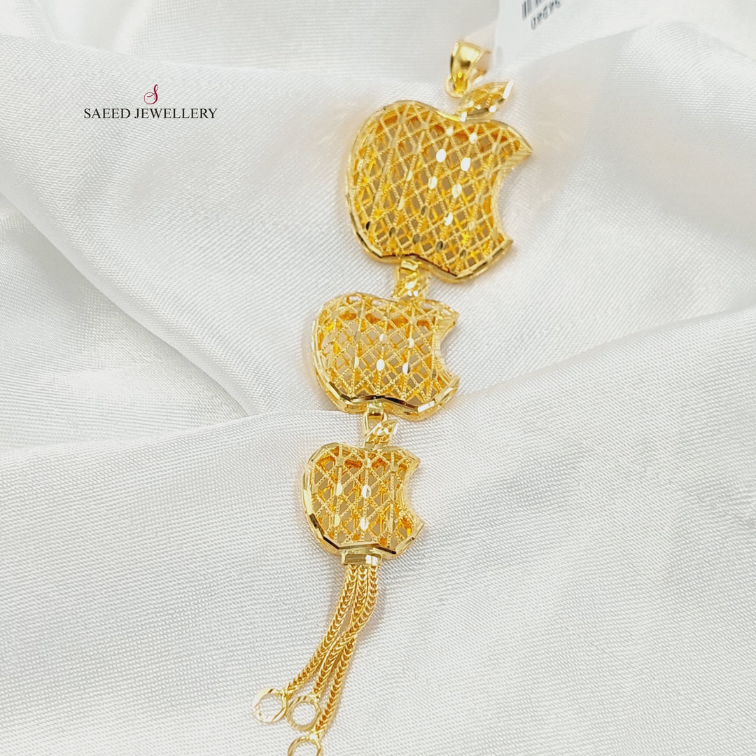 Bahraini Pendant Made of 21K Gold by Saeed Jewelry 