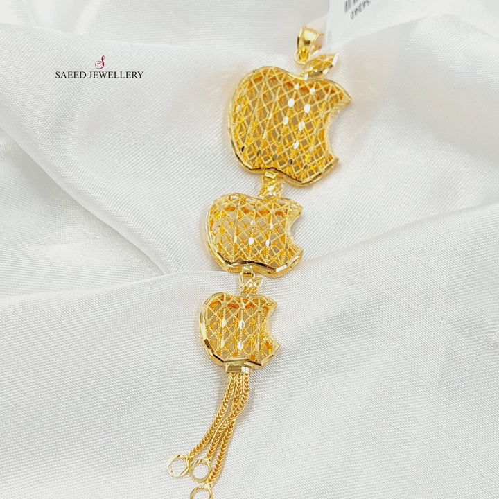 Bahraini Pendant Made of 21K Gold by Saeed Jewelry 