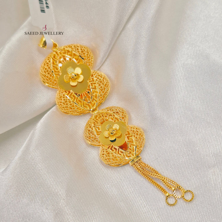 Bahraini Pendant Made of 21K Gold by Saeed Jewelry 