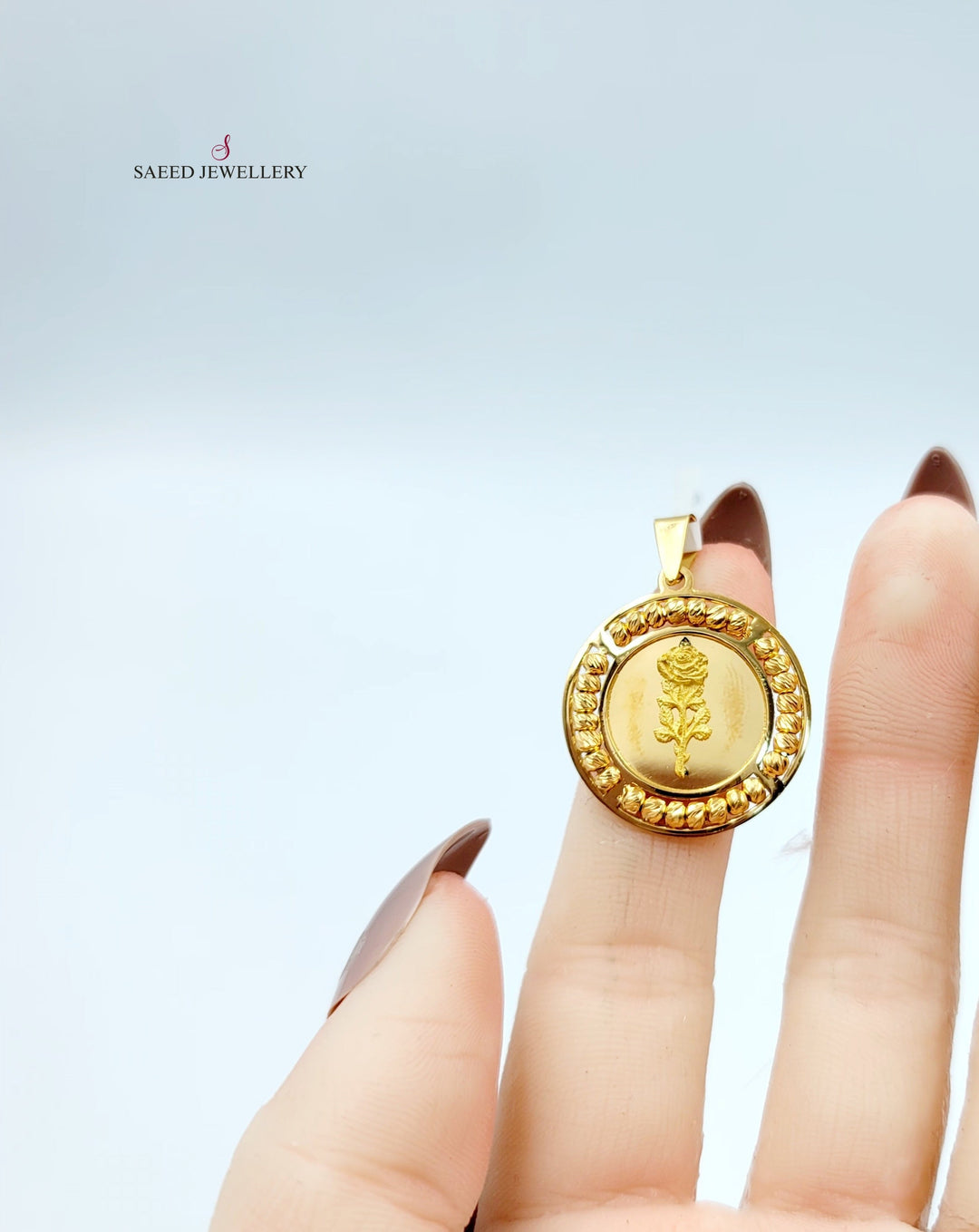 Balls Ounce Pendant Made of 21K Gold by Saeed Jewelry 