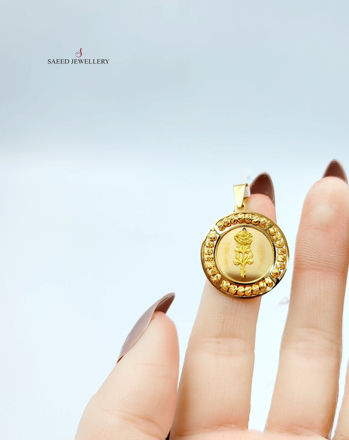 Balls Ounce Pendant Made of 21K Gold by Saeed Jewelry 