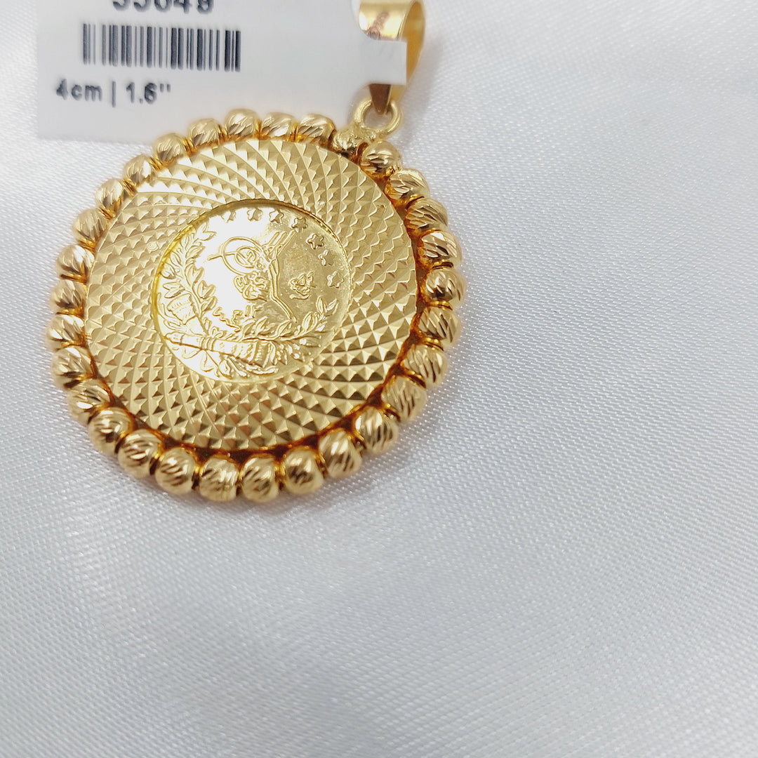 Balls Rashadi Pendant Made of 21K Gold by Saeed Jewelry 