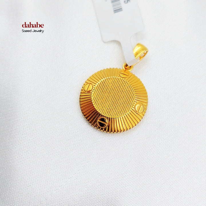 Deluxe Pendant Made of 21K Gold by Saeed Jewelry 